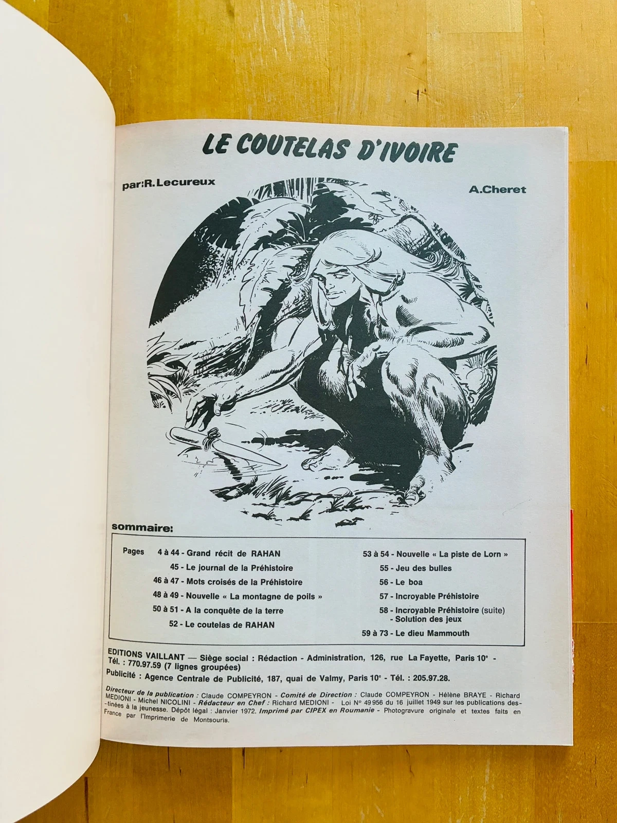 Revista Pif vintage especial Rahan coleccionista. – photo 2